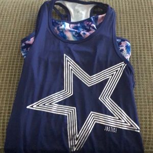 Justice Active Tank with Sports Bra